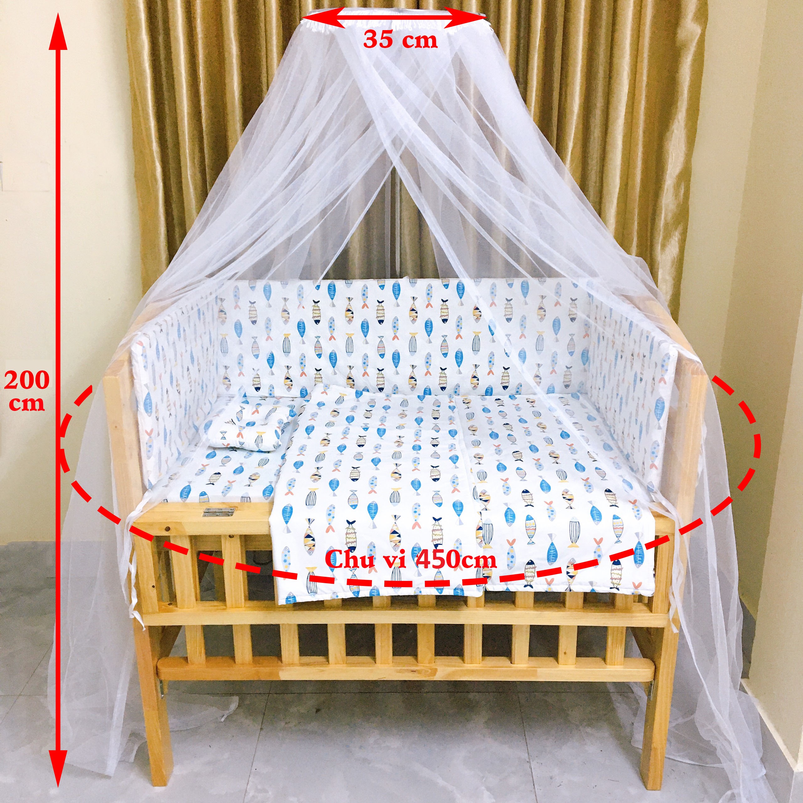 Bộ màn và cọc màn cũi INOX