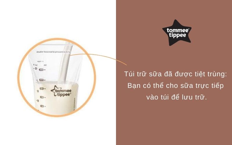 Túi trữ sữa Tommee Tippee Closer to Nature 350ml (hộp 36 túi)