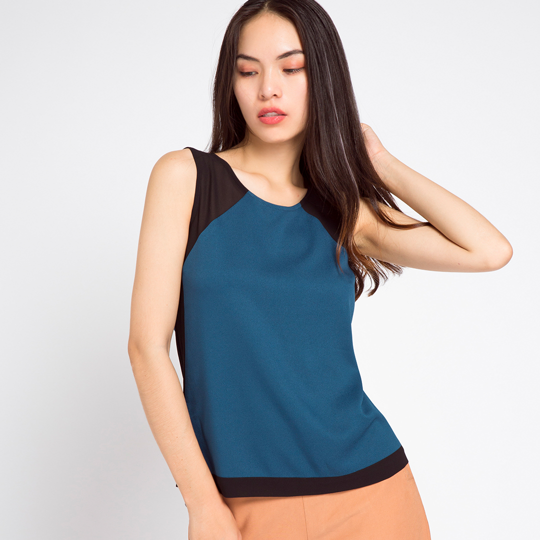 Áo Kiểu Sát Nách Thời trang thiết kế Hity TOP075