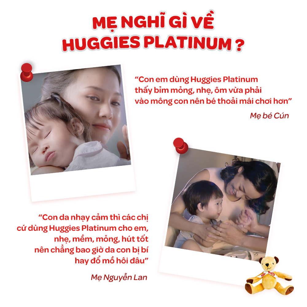 Tã Dán Siêu Cao Cấp Huggies Platinum size S82 - 82 Miếng (4 - 8kg)