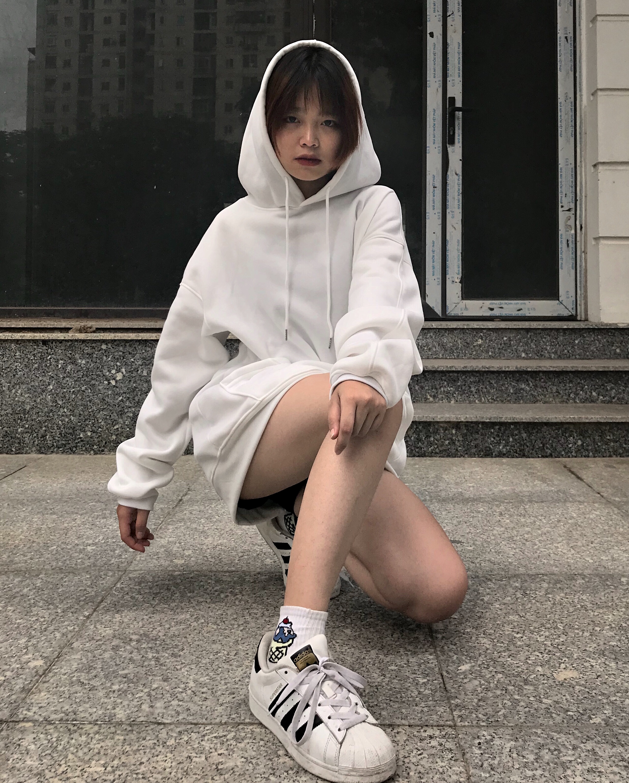 Áo cặp, áo hooadie đôi mùa thu đông dáng unisex form rộng chất nỉ bông