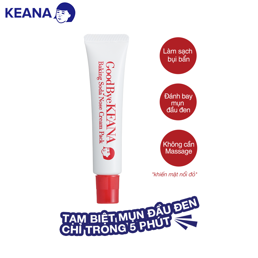 Kem Làm Giảm Mụn Đầu Đen Keana Baking Soda Nose Cream Pack (15G) - HÀNG CHÍNH HÃNG