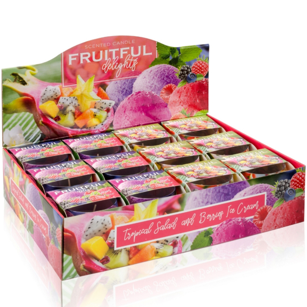 Ly nến thơm tinh dầu Bartek Fruitful 100g QT04967 - hương trái cây (Giao mẫu ngẫu nhiên)