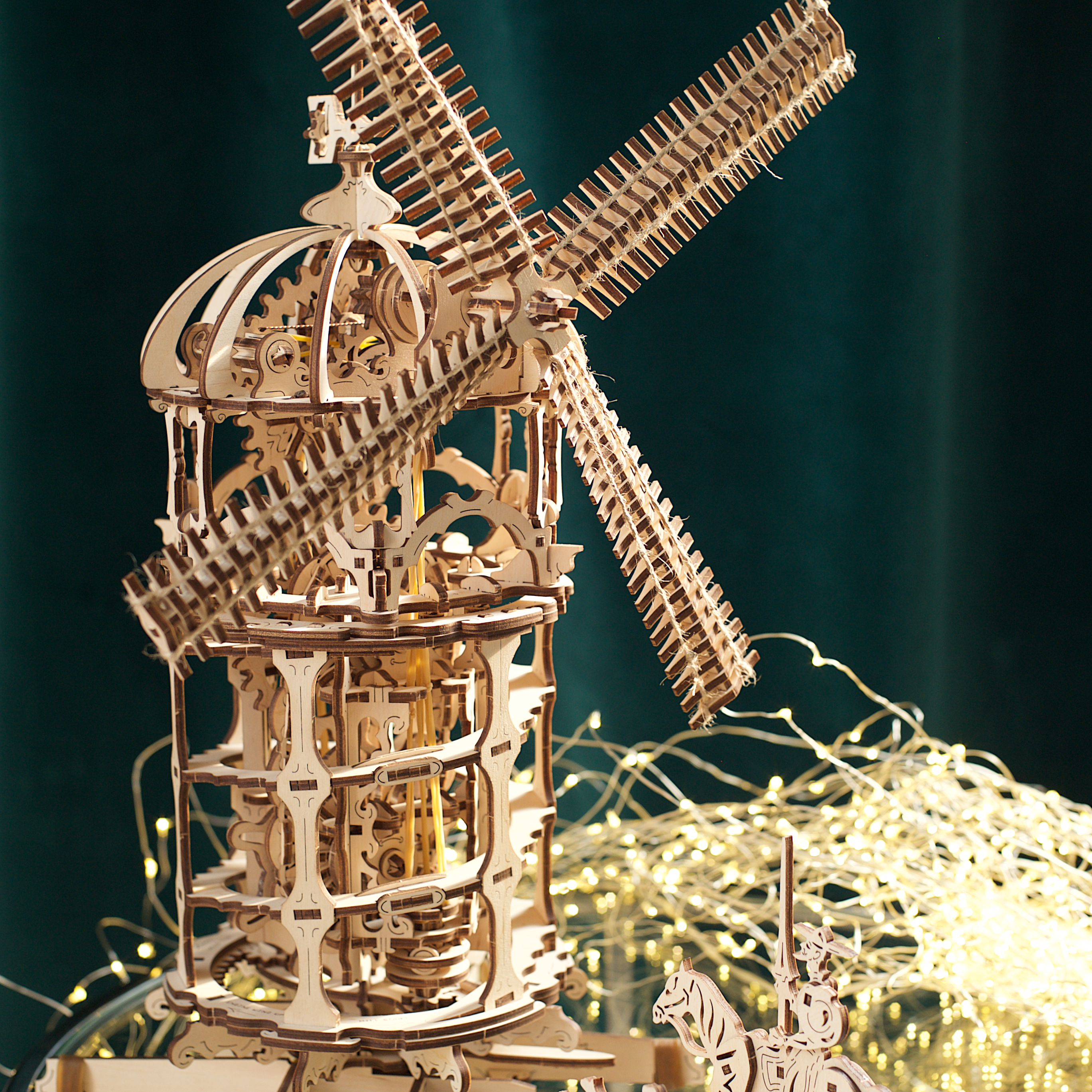 Mô Hình Gỗ Cơ Khí - Ugears Tower Windmill - Cối xay gió, sản phẩm chính hãng UGEARS, nhập khẩu nguyên bộ từ EU, mô hình lắp ráp 3D, DYI