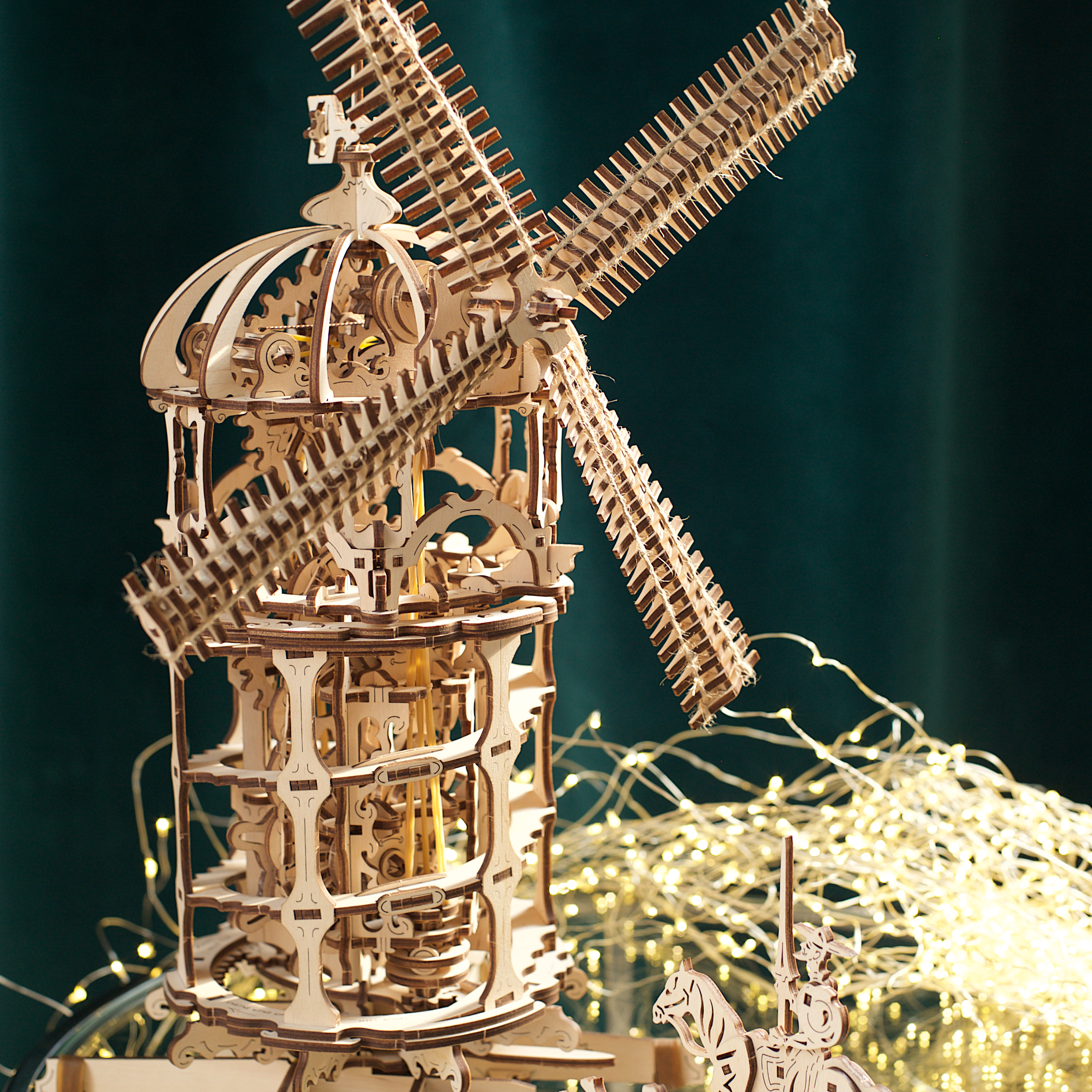 Mô Hình Gỗ Cơ Khí -  Ugears Tower Windmill - Cối xay gió, sản phẩm chính hãng UGEARS, nhập khẩu nguyên bộ từ EU, mô hình lắp ráp 3D, DYI