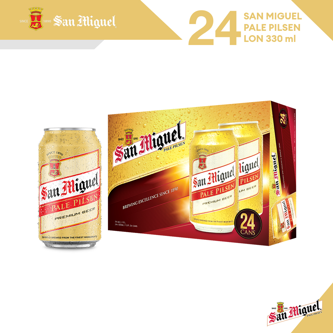 Thùng 24 Lon Bia  SAN MIGUEL Pale Pilsen 330 ml