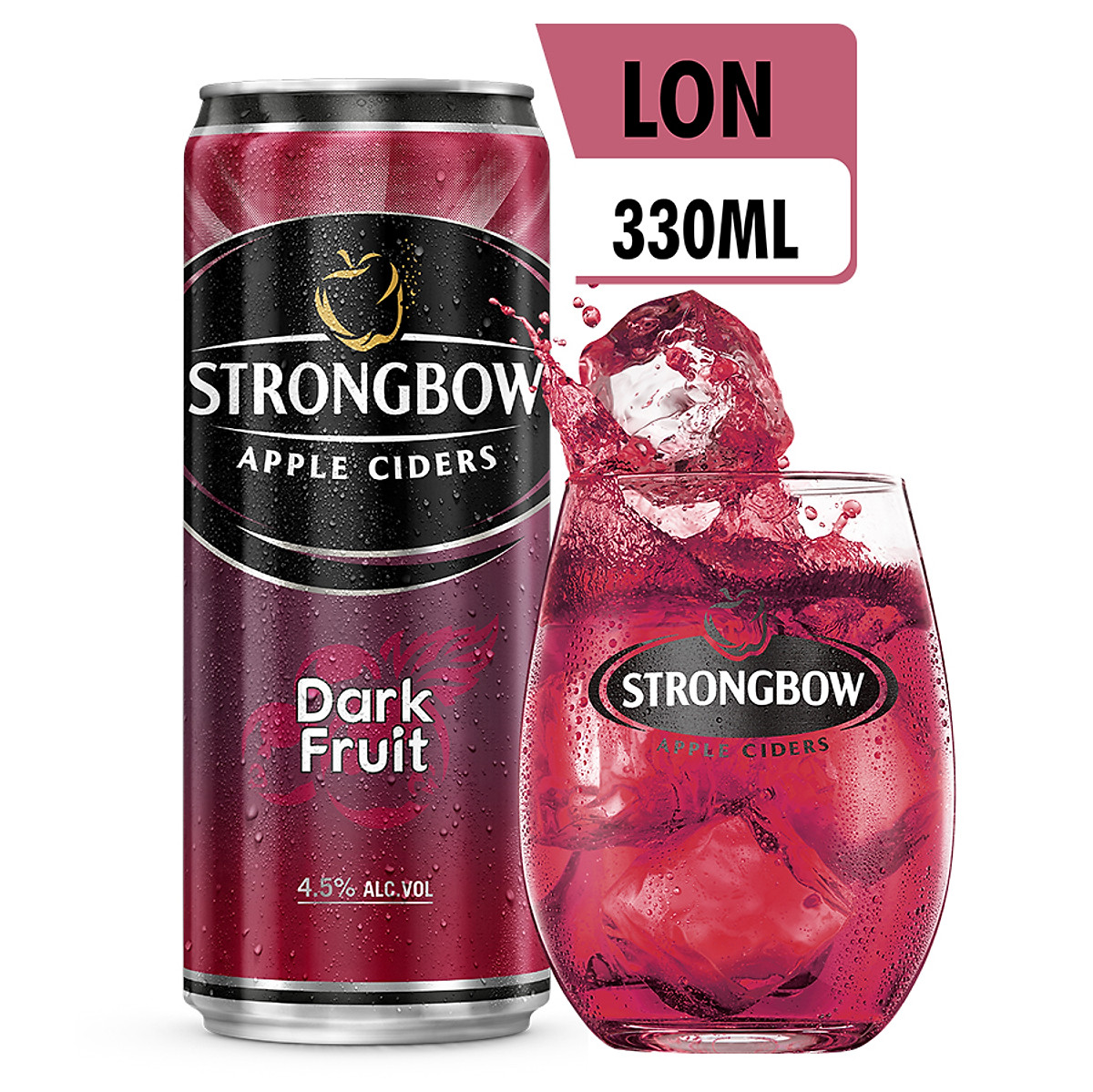 Thùng 24 Lon Cao Strongbow Cider Đặc Biệt 4 Vị (330ml / Lon)