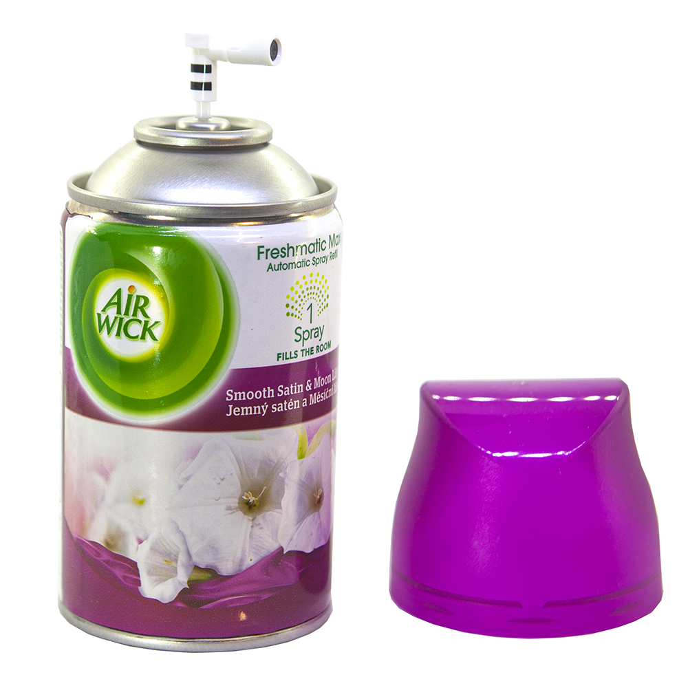 Bình xịt tinh dầu thiên nhiên Air Wick Smooth Satin &amp; Moon Lily 250ml QT016841 - hương hoa ly