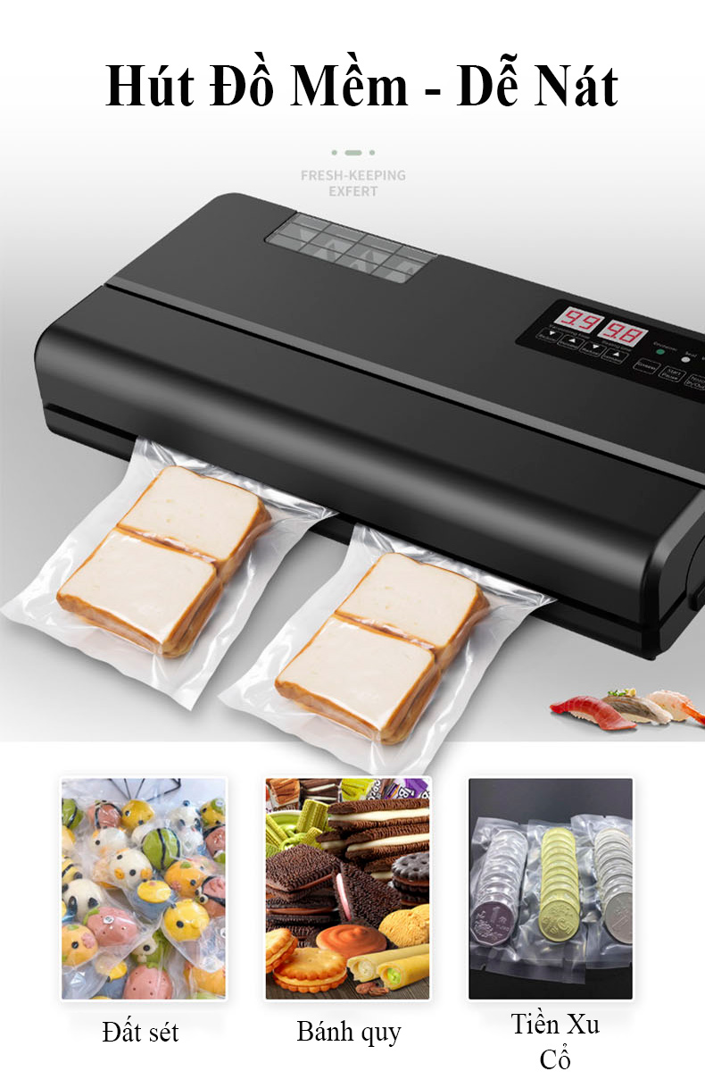 Máy Hút Chân Không HT P400- Không Kén Bao Bì,Túi Hút