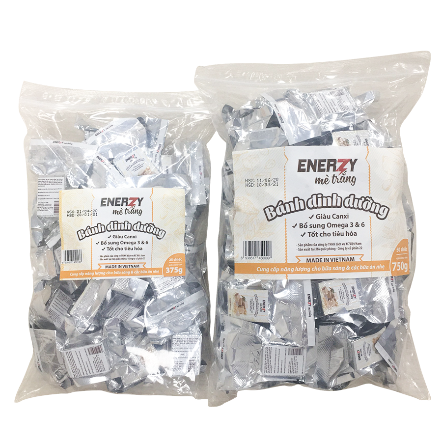 Lương khô dinh dưỡng Enerzy - vị Mè trắng (750g)