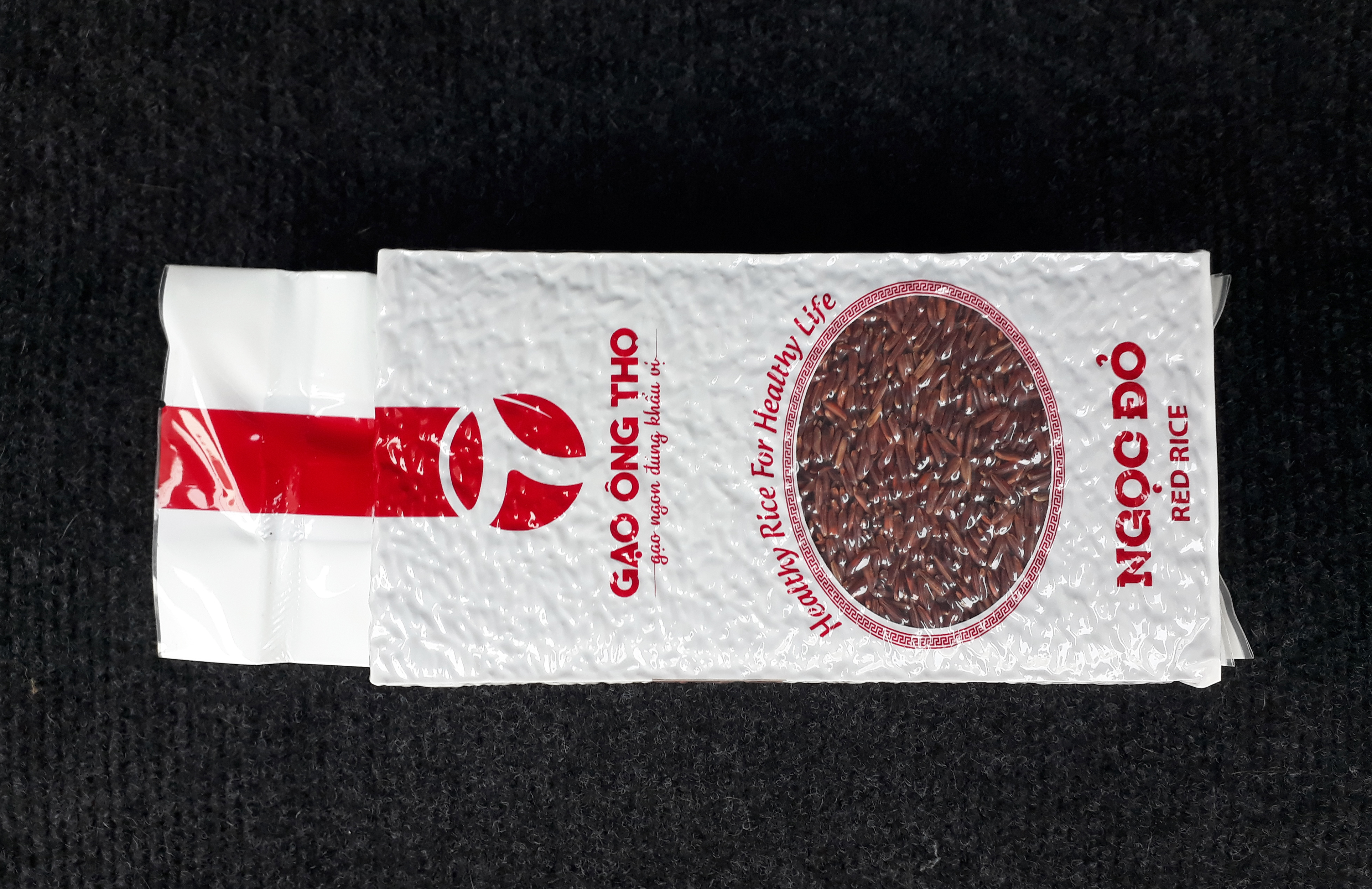 Hình ảnh Gạo Lứt Đỏ Túi 1Kg - Gạo Ngọc Đỏ Ông Thọ - Gạo lứt tốt cho sức khỏe, ăn kiêng, tiều đường, giảm cân, cao huyết áp