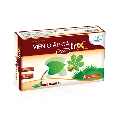 Viên Giấp Cá Spec Trix - chữa táo bón, co búi trĩ