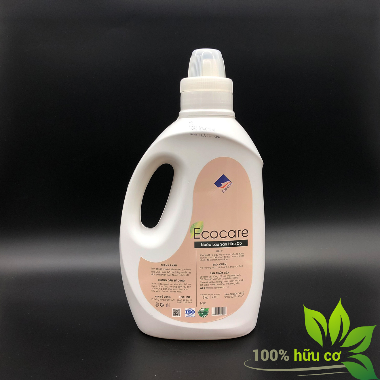 Nước lau sàn hữu cơ đuổi muỗi hương Sả Chanh 2000ml thương hiệu Ecocare