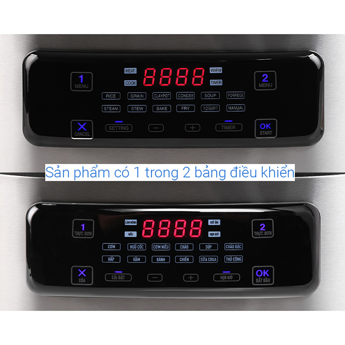 Nồi đôi đa năng Twin Cooker Sharp  KN-TC50VN-SL 1.8L - Hàng Chính Hãng