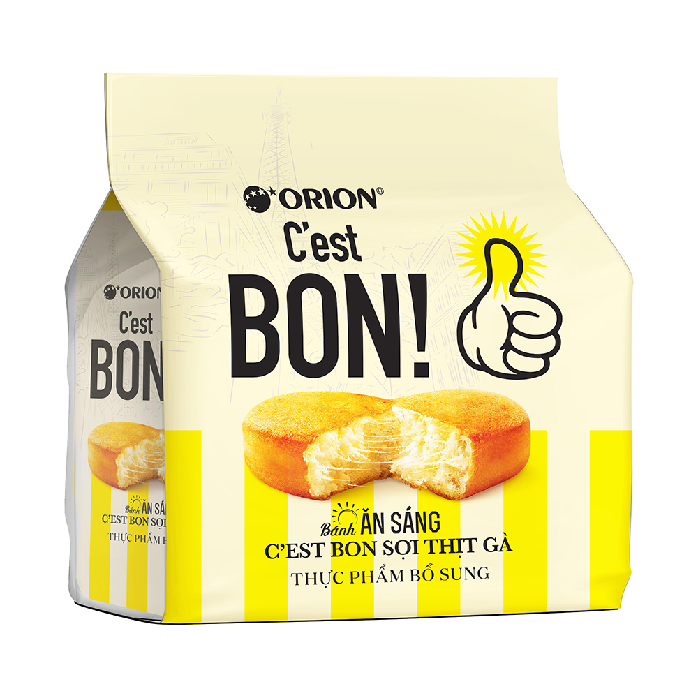 Bánh ăn sáng C'est bon gói lớn siêu tiết kiệm - 3 gói 85g