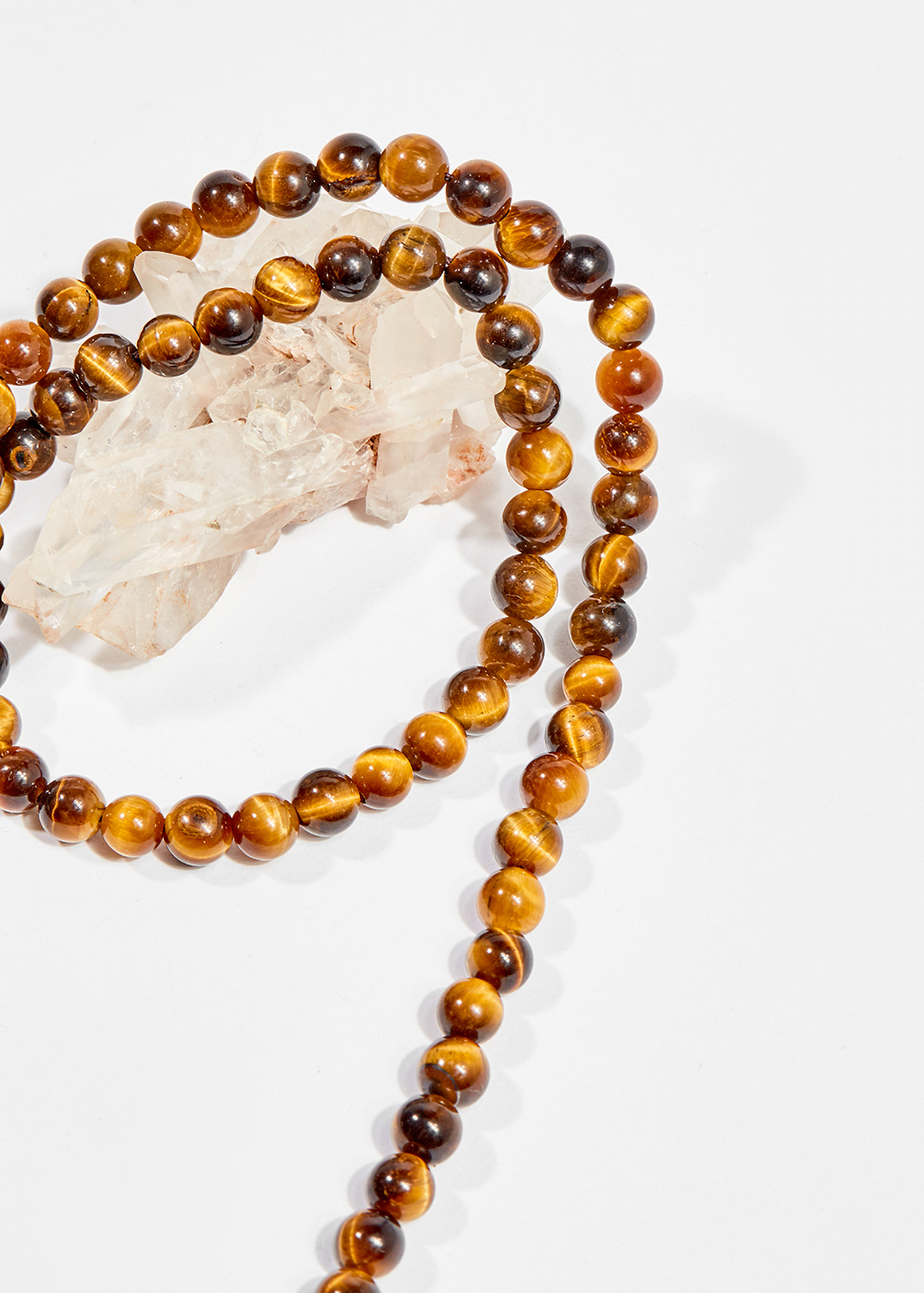 Chuỗi 108 hạt đá mắt hổ 6mm mệnh thổ , kim - Ngọc Quý Gemstones