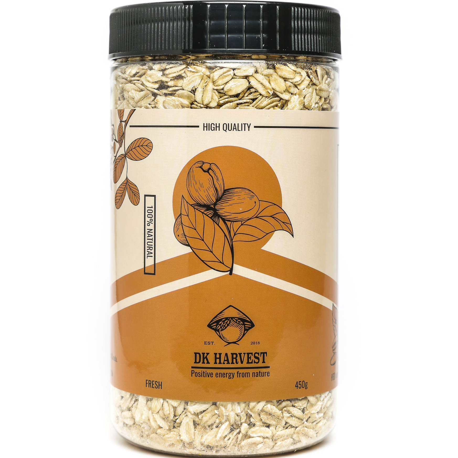 Yến Mạch Cán Dẹt DK HARVEST Nhập Khẩu Australia 450g - nguồn cung cấp chất xơ tốt, đặc biệt là beta glucan và rất giàu các vitamin, khoáng chất và chất chống oxy hóa