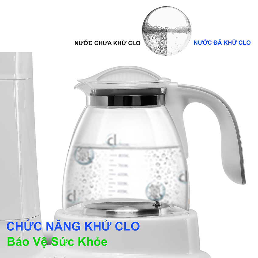 Máy Tiệt Trùng Sấy Khô - Đun Nước Siêu Tốc &amp; Hâm Nước Đa Năng Mum'S Care MC-7902