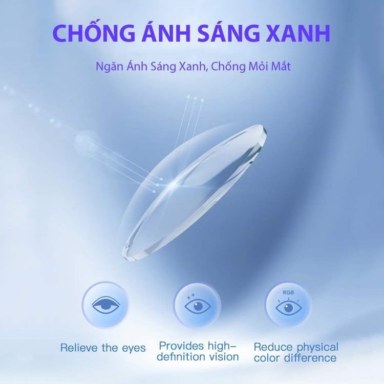 Kính Trắng Chống Ánh Sáng Xanh, Chống Xước, Chống Tia UV400, Chống Lóa,Chống Mỏi Mắt Từ Máy Tính, Điện Thoại Gọng Nhựa Dẻo Thanh Lịch - BLUE LIGHT SHOP