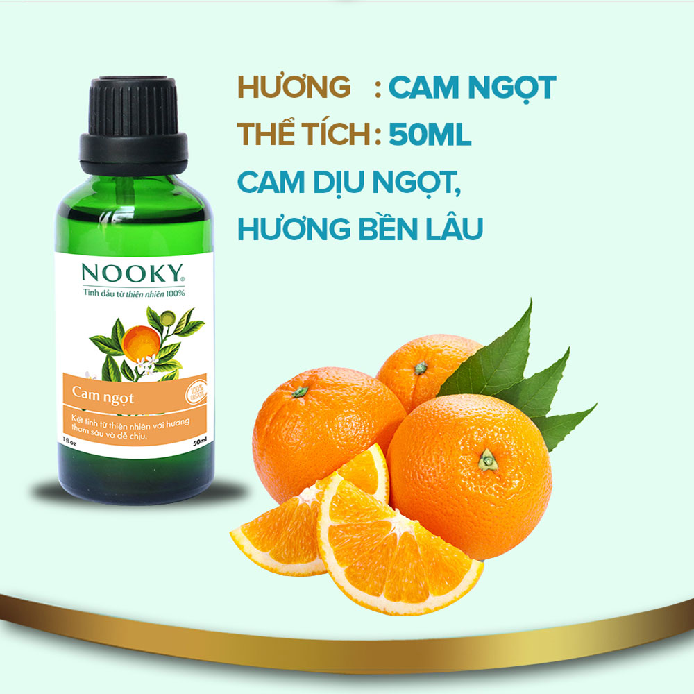 [50ml] Tinh dầu Cam ngọt NOOKY 100% Thiên Nhiên - TORO FARM