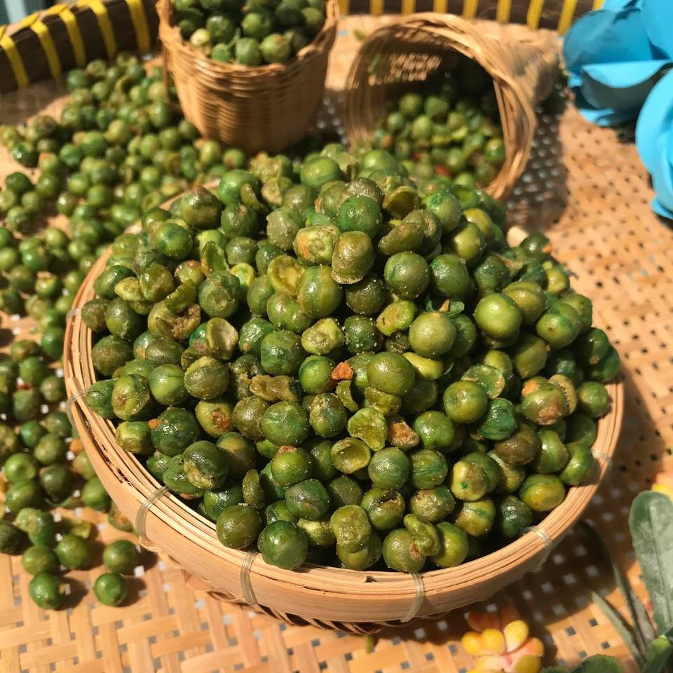 Hạt đậu hà lan rang tỏi ớt loại 1 thương hiệu Nàng Khô - 1 Kí