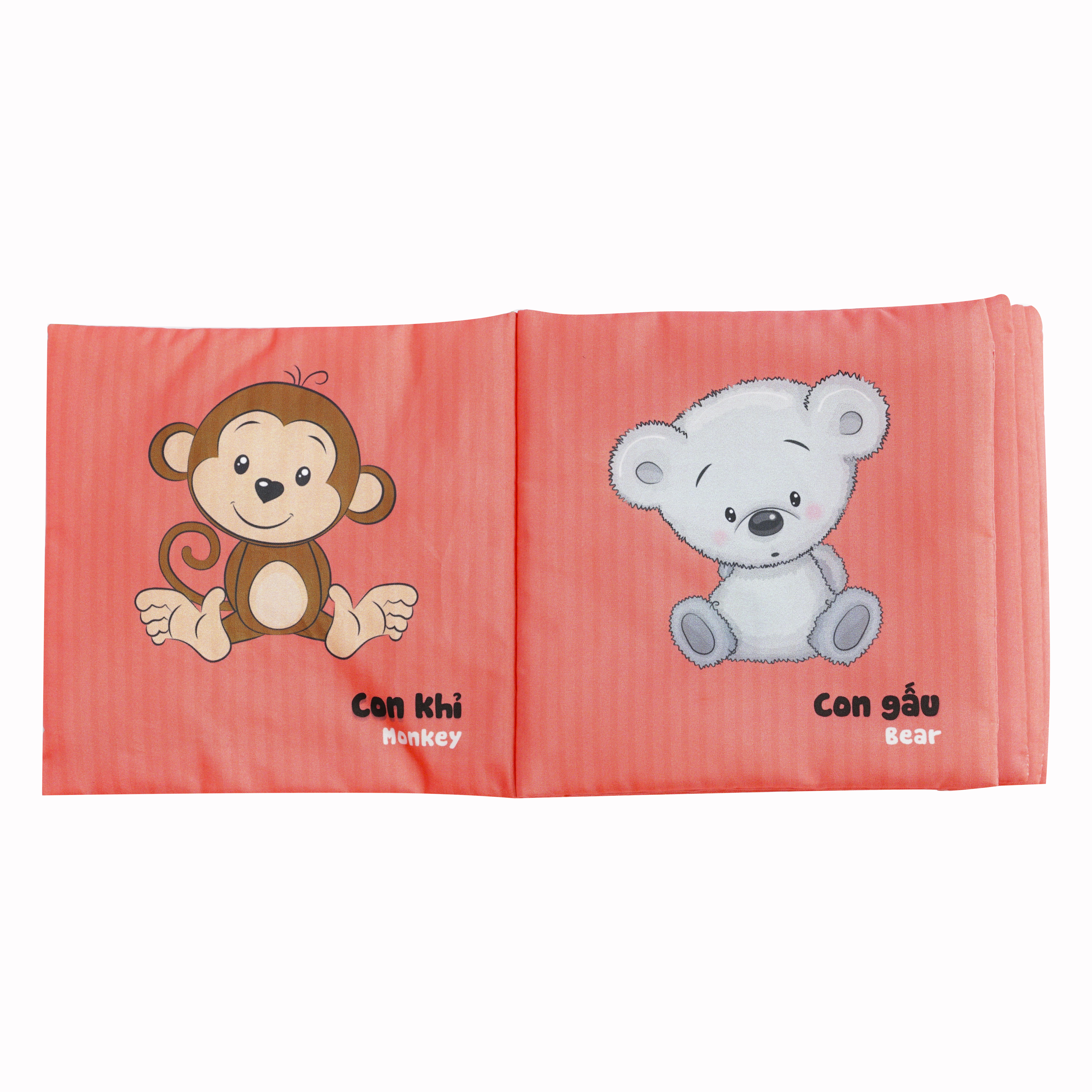 Sách vải song ngữ Lalala baby chủ đề Động vật