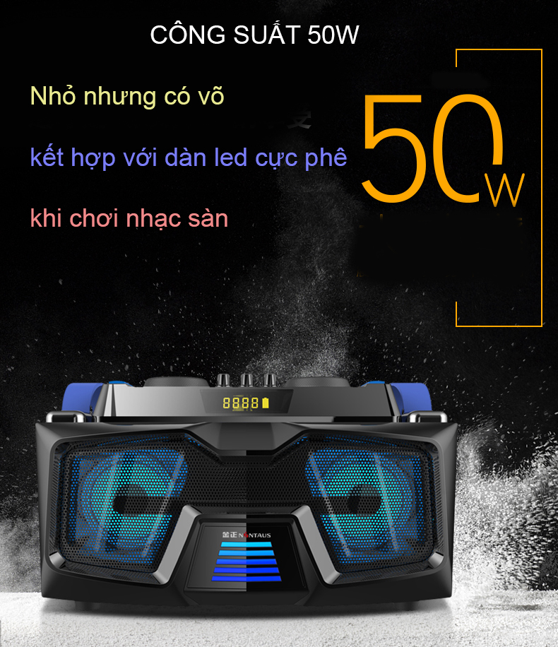 Loa karaoke gồm 2 micro không dây kết nối bluetooth D221 ( hàng nhập khẩu ) tặng 1 bộ chuyển đổi cáp quang