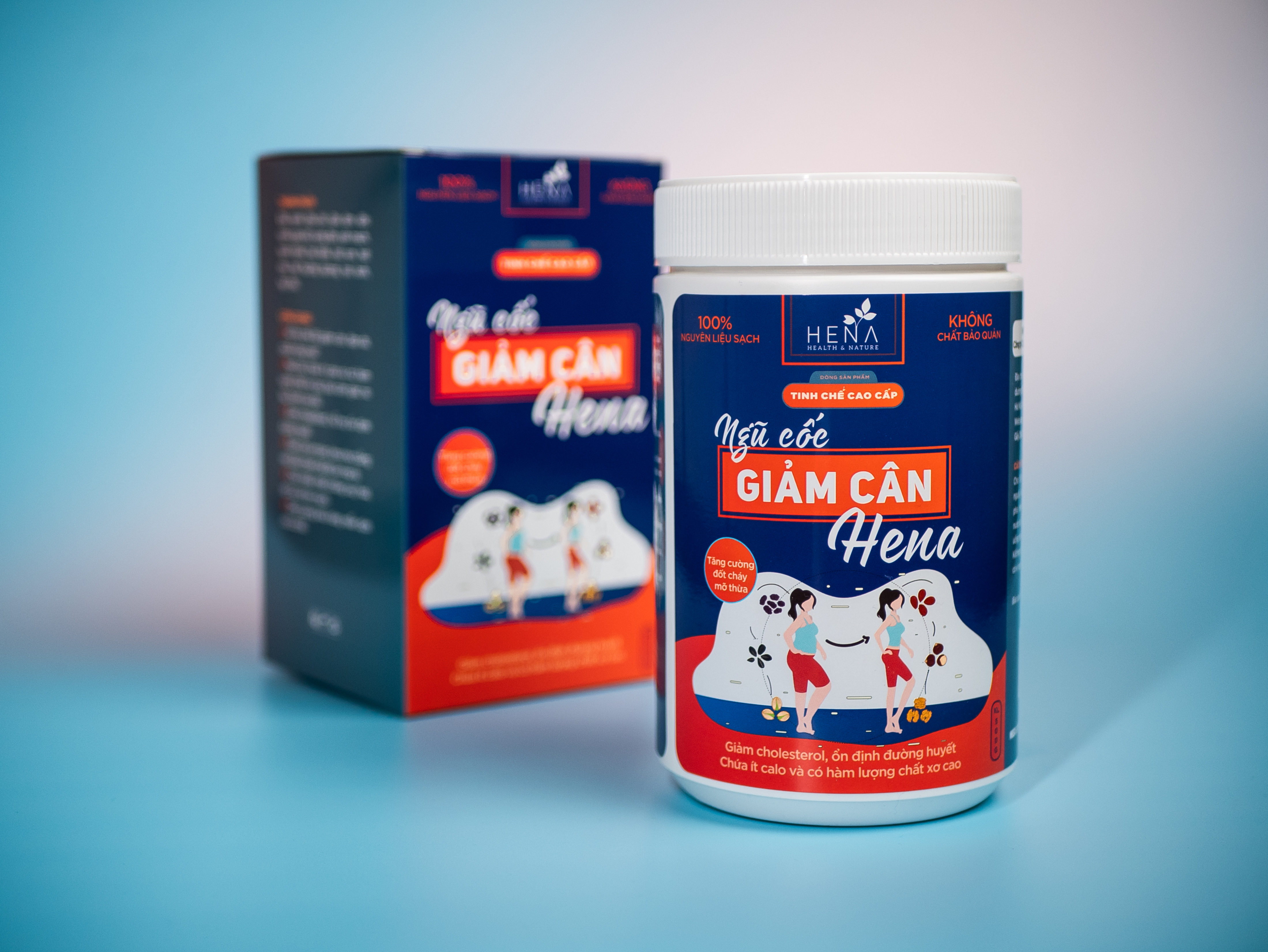 Ngũ Cốc Giảm Cân Hena 500g - Ngũ Cốc Ăn Kiêng Giảm Cân Không Gây Mất Nước - 100% Tự Nhiên - Giảm Cân An Toàn và Khoa Học - Sản Phẩm Cao Cấp Chính Hãng - Đã Được Kiếm Nghiệm và Công Bố