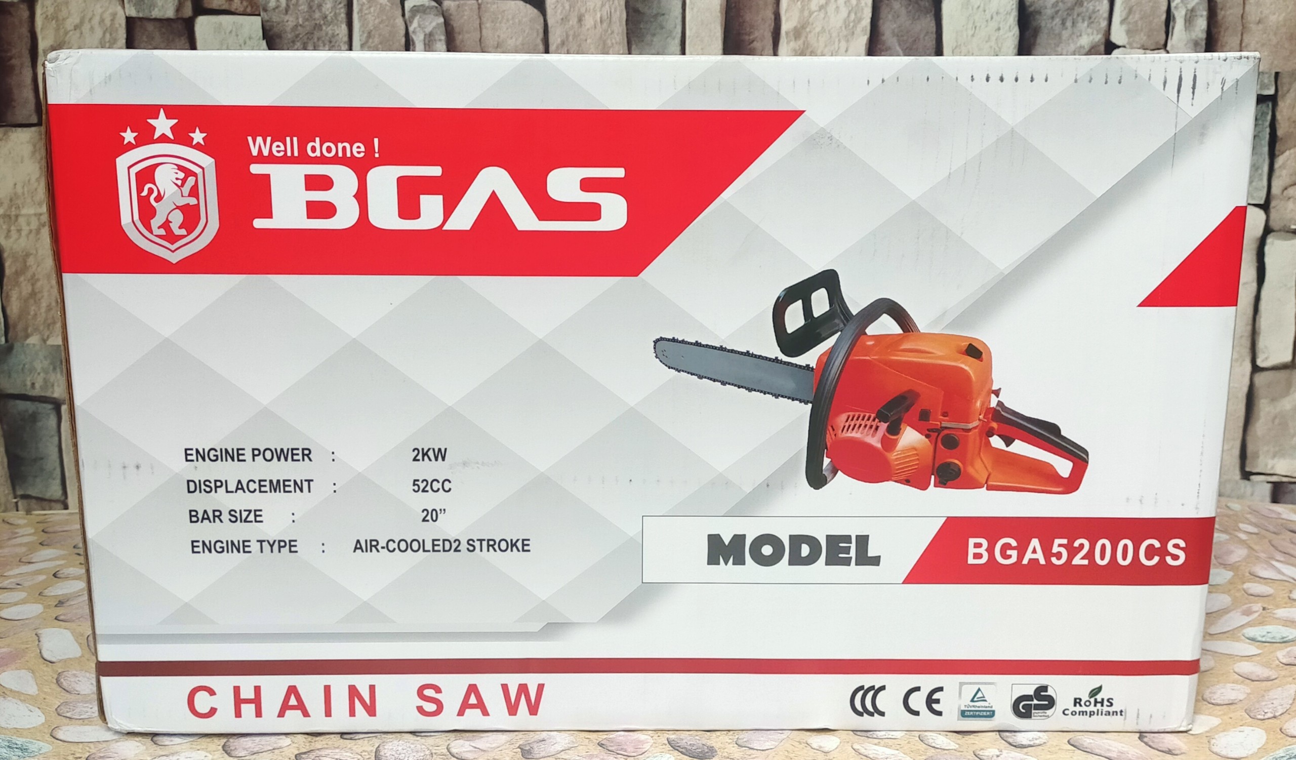 MÁY CƯA XÍCH XĂNG BGAS BGA5200CS (2000W)  - HÀNG CHÍNH HÀNG