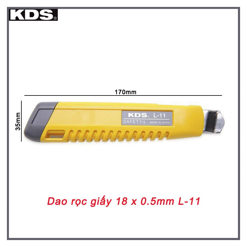 DAO RỌC GIẤY KHÓA TRƯỢT KDS L-11YE