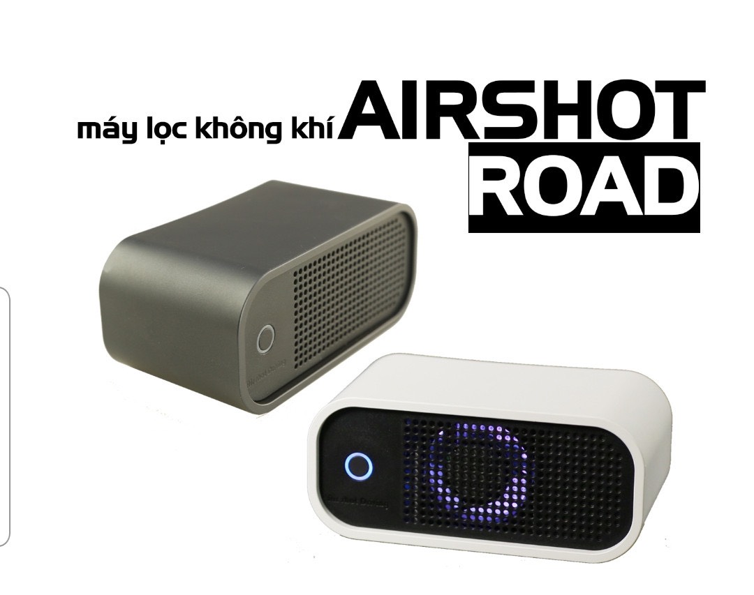 Máy lọc không khí ô tô Airshot Road | Sản phẩm chính hãng Hàn Quốc | Sử dụng công nghệ đèn LED UV khử trùng mạnh mẽ