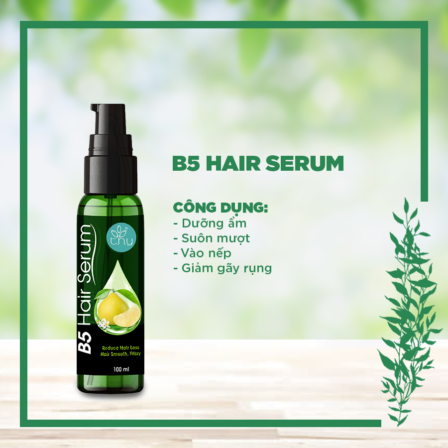 B5 Hair Serum - Xịt dày tóc, ngăn rụng tóc, không gây bết dính - T.H.Y 100ml (Sản Phẩm Chính Hãng)