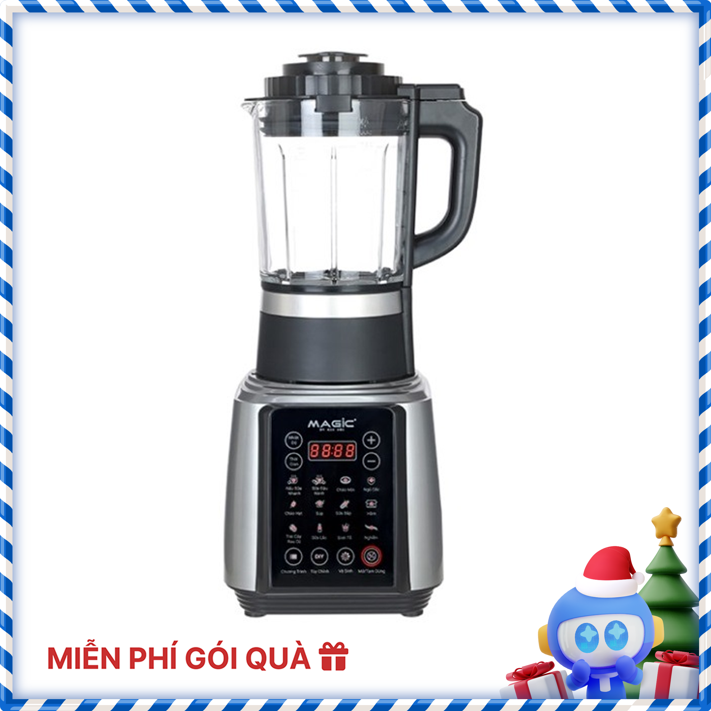 Máy nấu sữa hạt Magic Korea A-96 Bạc - Hàng chính hãng