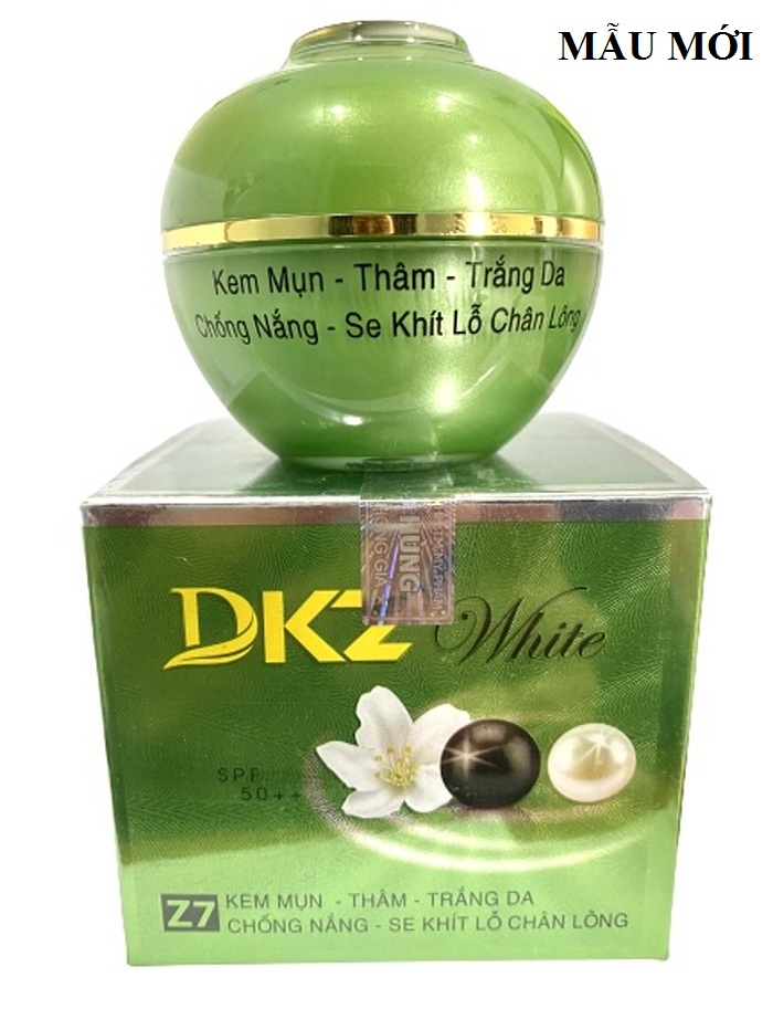 Kem Mụn - Thâm - Trắng Da - Chống Nắng Se Khít Lỗ Chân Lông DKZ-WHITE 25G