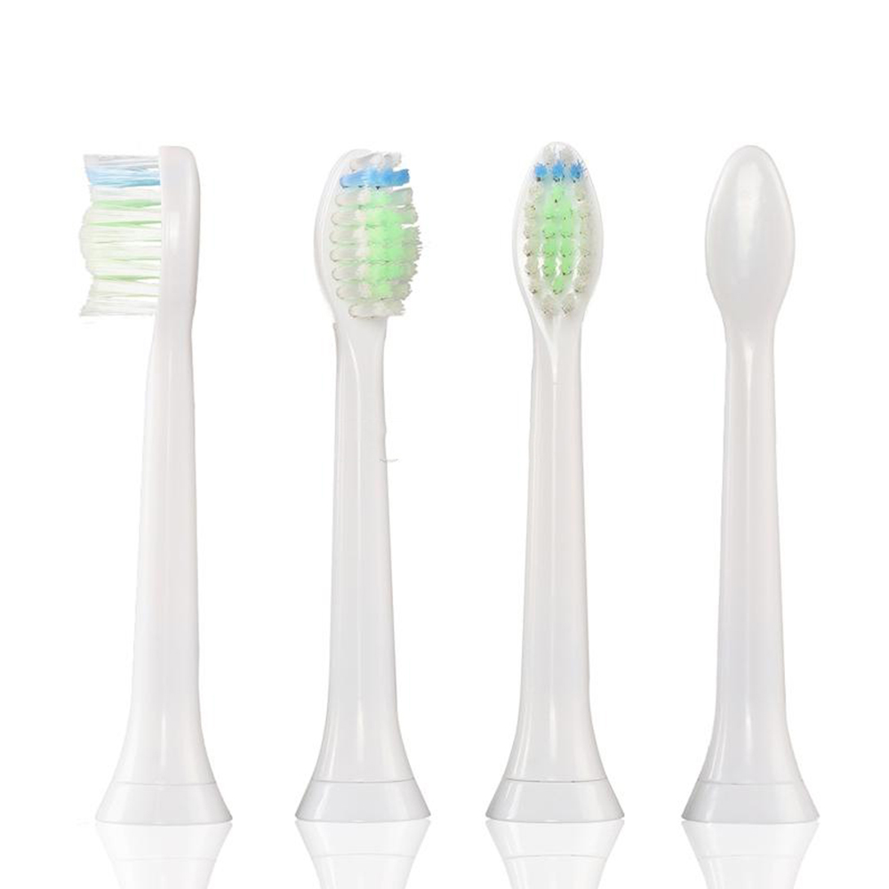 Bộ 4 đầu bàn chải đánh răng điện HX-6064 Trắng cho máy Philips Sonicare HX3, HX6, HX7, HX8, HX9, R, FlexCare +, FlexCare, HealthyWhite, HydroClean, EasyClean, DiamondClean