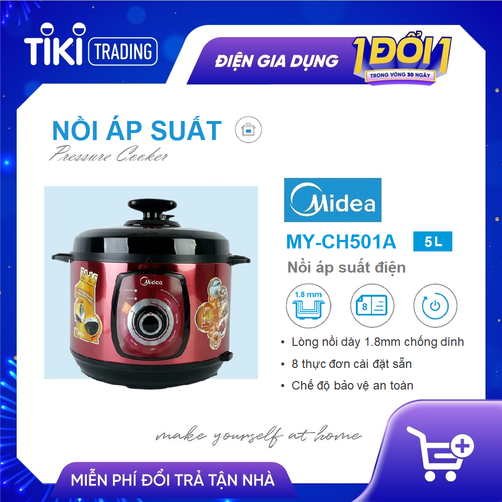 Nồi Áp Suất Midea MY-CH501A (5L) - Hàng chính hãng