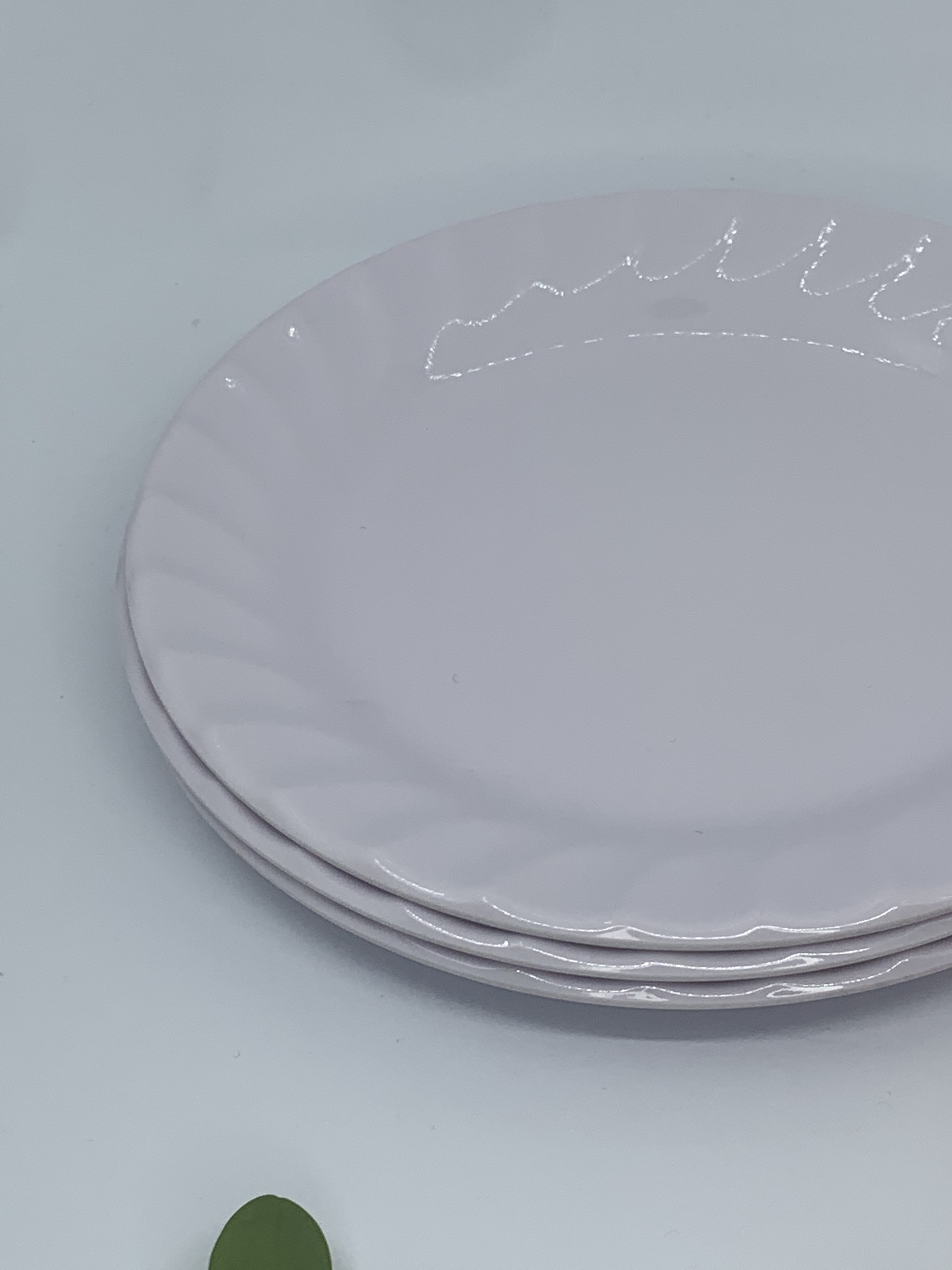 Bộ 5 Dĩa (Đĩa) 6 cạn xoắn An Toàn Sức Khỏe Nhựa Xanh Melamine A606 WA3