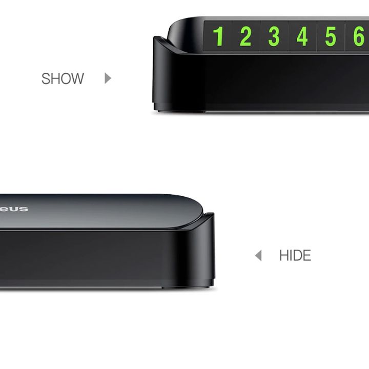 Bảng số điện thoại trên ô tô Baseus ACNUM-DD01