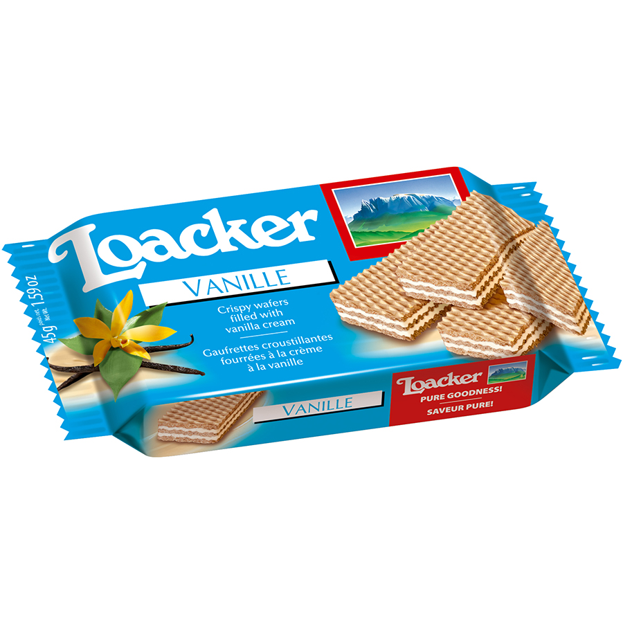 Bánh xốp hương vani Loacker gói 45g