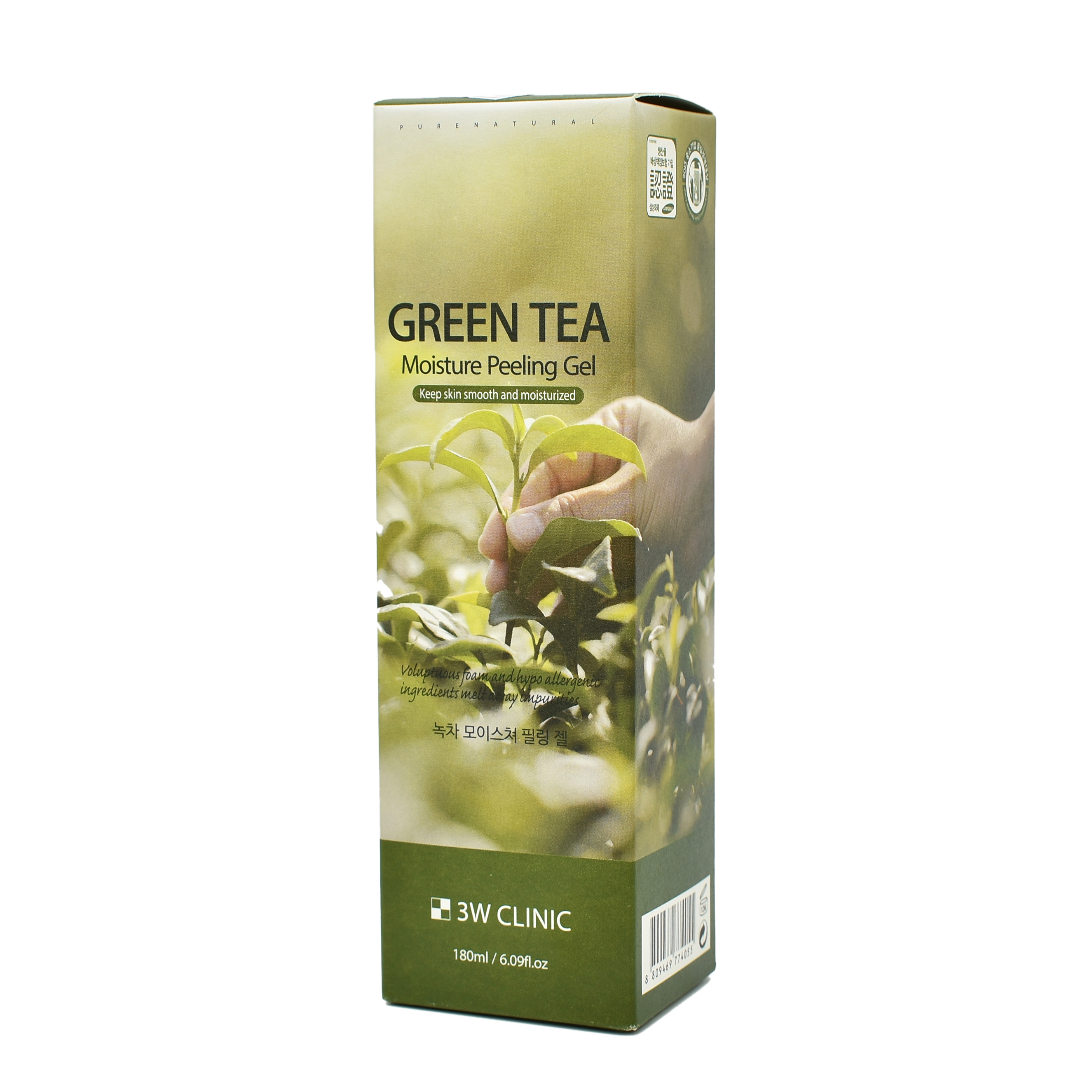 Tẩy tế bào chết chiết xuất trà xanh 3W Clinkc Green Tea Moisture Peeling Gel 180ml
