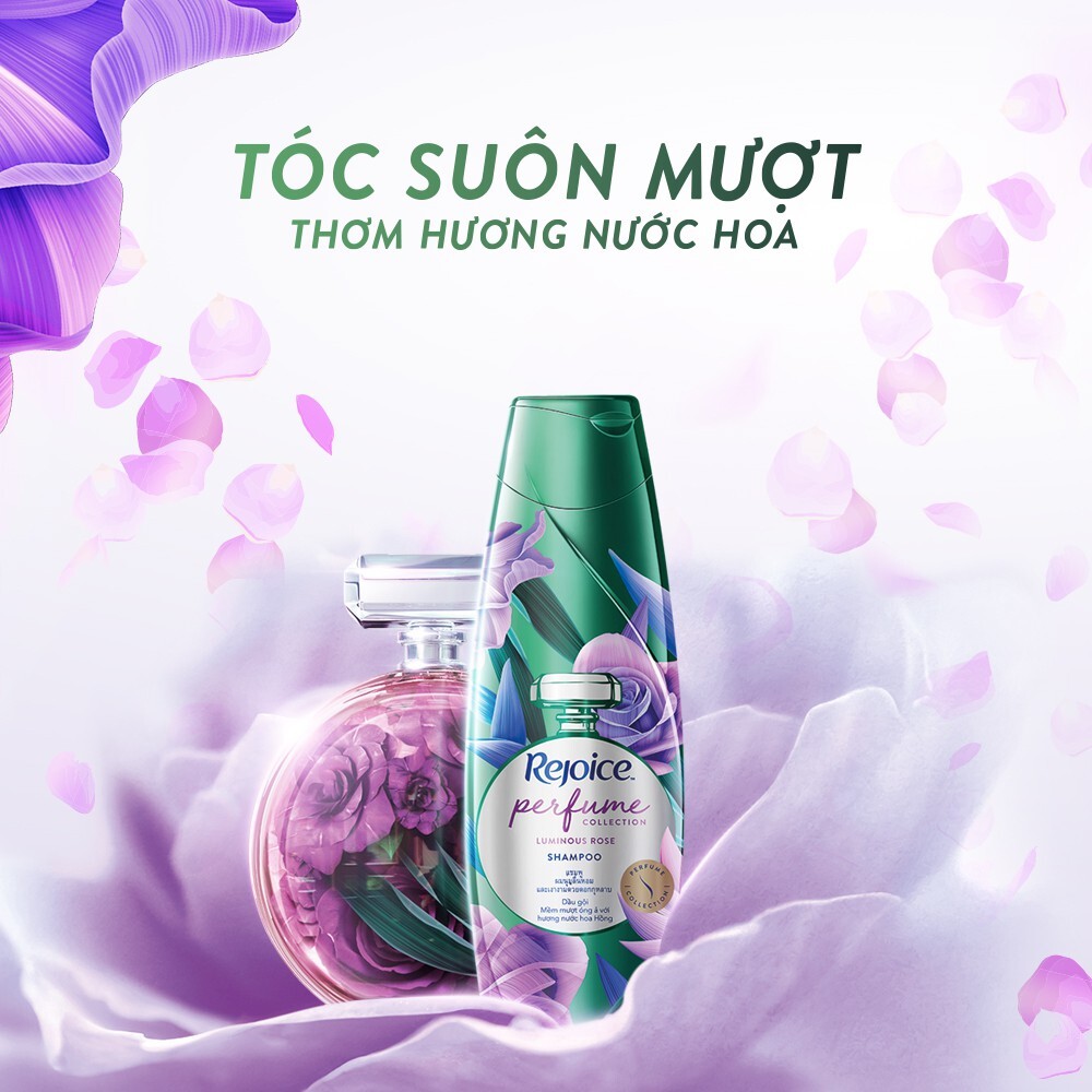 Combo 2 Dầu Gội REJOICE Fraya Hương Hoa Hồng 650g/632,3ml