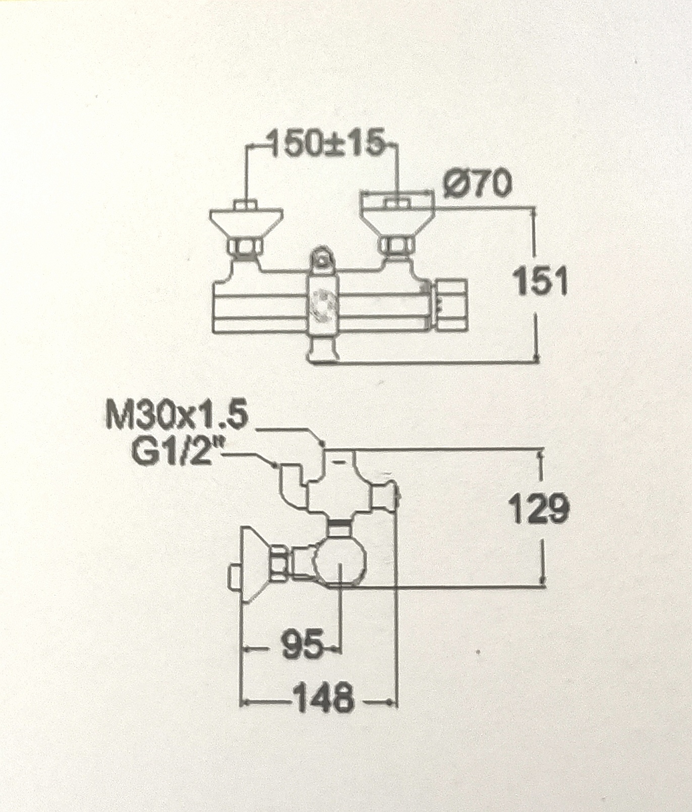 Bộ cây sen phun mưa American Standard WF-2772/A-6110.978.904 (D200)