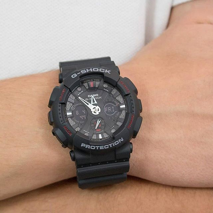 Đồng hồ nam dây nhựa Casio G-Shock chính hãng GA-120-1ADR