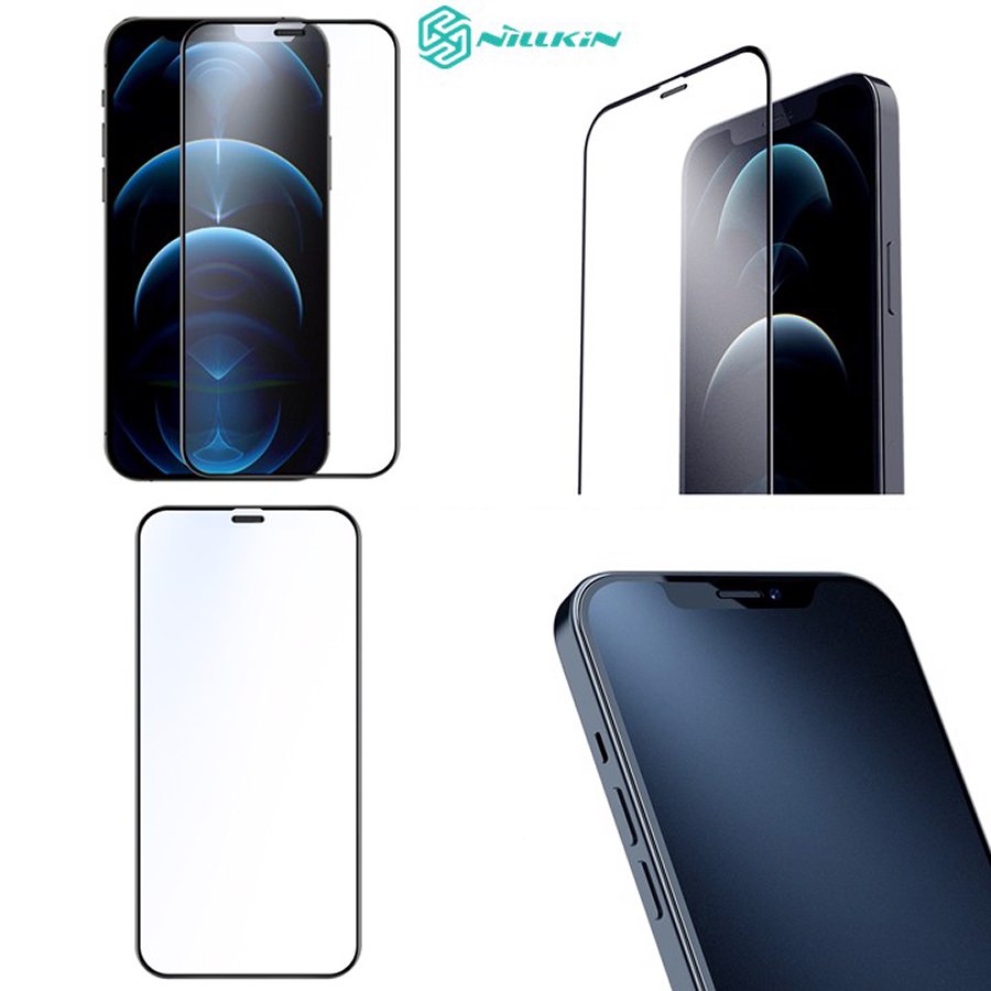 Kính Cường Lực chống vân tay Nillkin Glass FogMirror 2.5D cho Iphone 12/12 Pro (6.1) - 12 Pro Max (6.7) - Hàng Chính Hãng