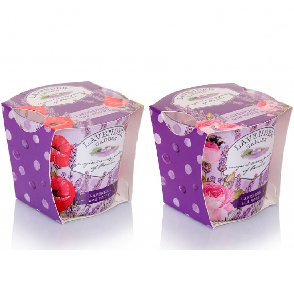 Ly nến thơm tinh dầu Bartek Lavender Garden 115g QT028229 - vườn hoa oải hương (giao mẫu ngẫu nhiên)