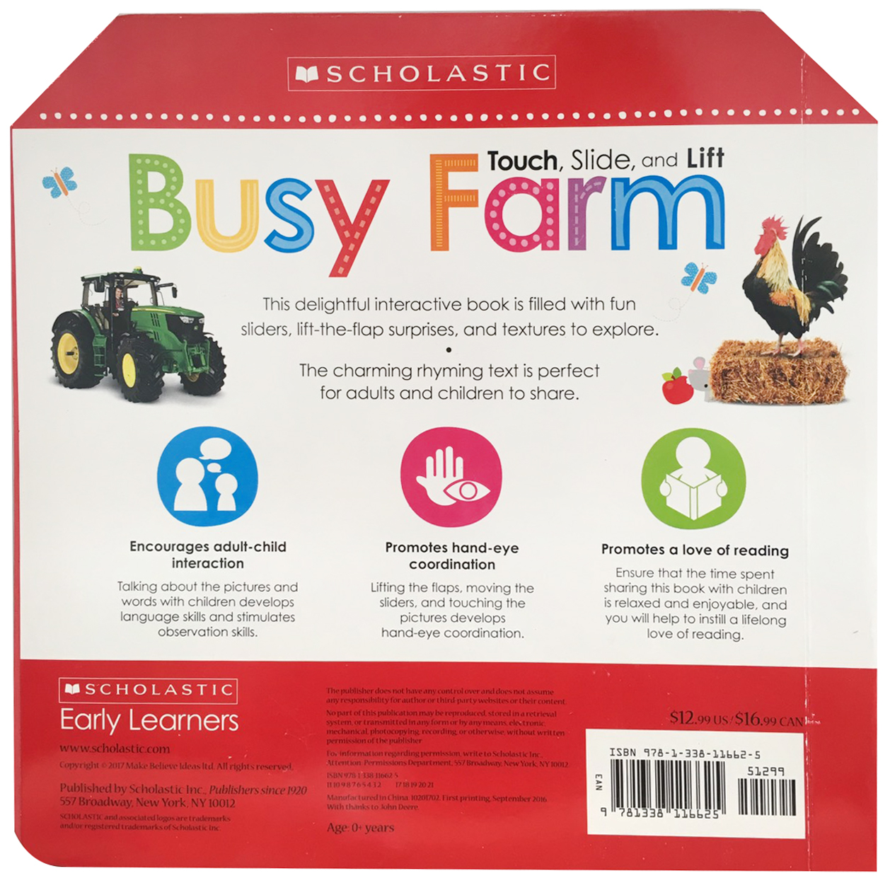 Touch, Slide, And Lift Busy Farm (Scholastic Early Learners)