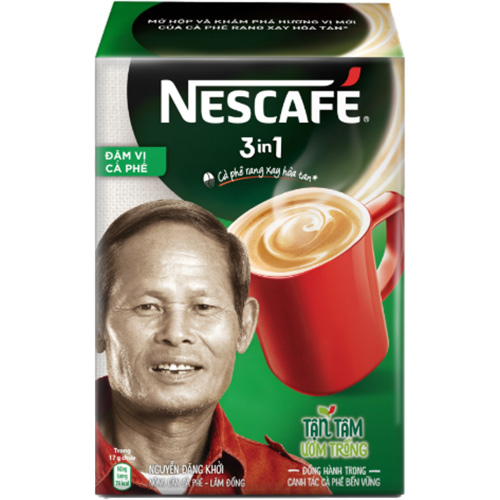 NESCAFÉ 3IN1 Công thức cải tiến - Vị rang đậm - Hộp 20 gói x 17 g