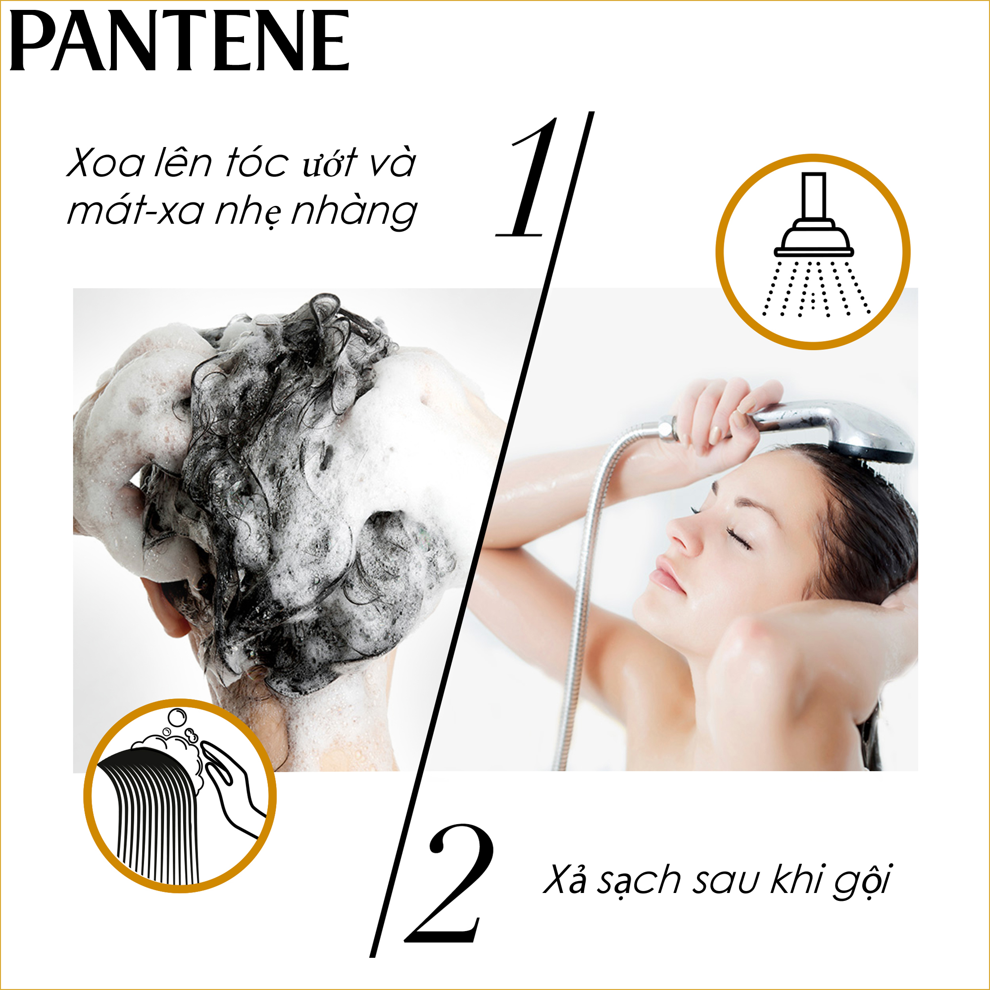 Dầu Gội PANTENE Chai 650ml/900ml/1.2L/1.8L