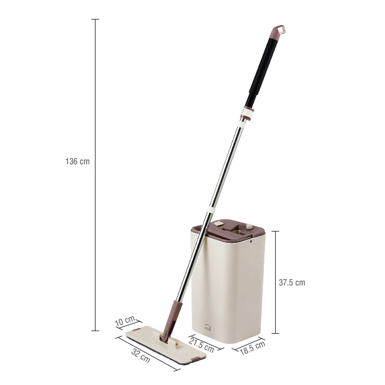 Bộ Cây Lau Nhà Lock&Lock Squeeze Flat Mop ETM471