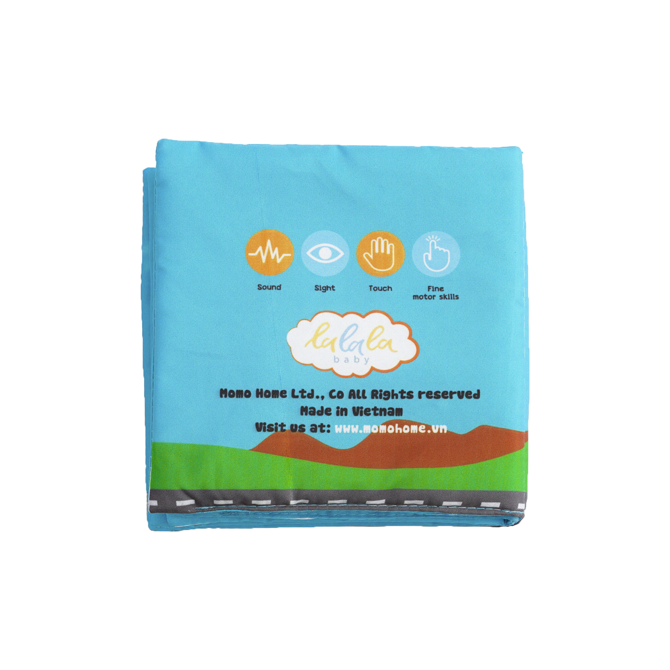 Combo 2 cuốn sách vải song ngữ Lalala baby chủ đề Động vật và Phương tiện giao thông